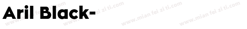 Aril Black字体转换